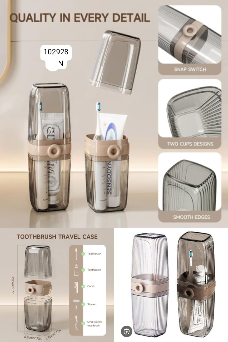 Travel toothbrush holder