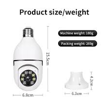 360° Wireless Wifi Panoramic Bulb Camera