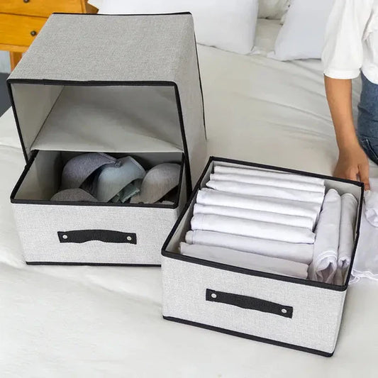 Fabric storage box 2 drawer washable