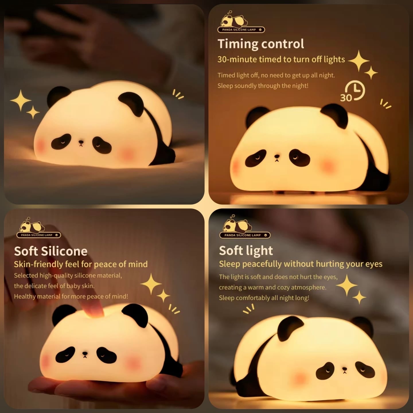Silicone panda lamp 🐼