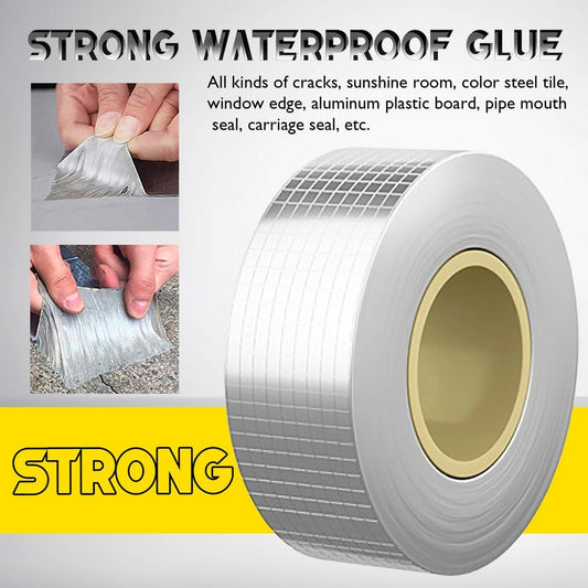 1.5Mtr Aluminum Foil Butyl Rubber Tapes Self Adhesive Waterproof Tape