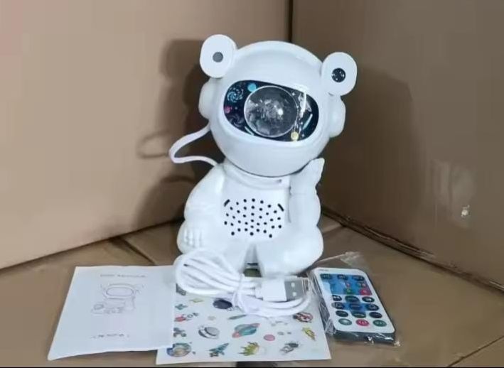 _Astronaut Galaxy Star Projector Space Night Light LED RGB Lamp With Bluetooth Speaker For Room