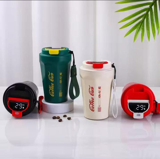 Smart Thermos Bottle Water Digital LED Temperature Coffee Cup Stainless Steel Vacuum Cup Office Cup Business Portable Mug