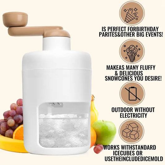 Manual Ice Shaver Crusher Snow Cone Machine
