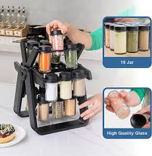 Ferris 18 Jar Rotating Spice Rack  Premium Quality
