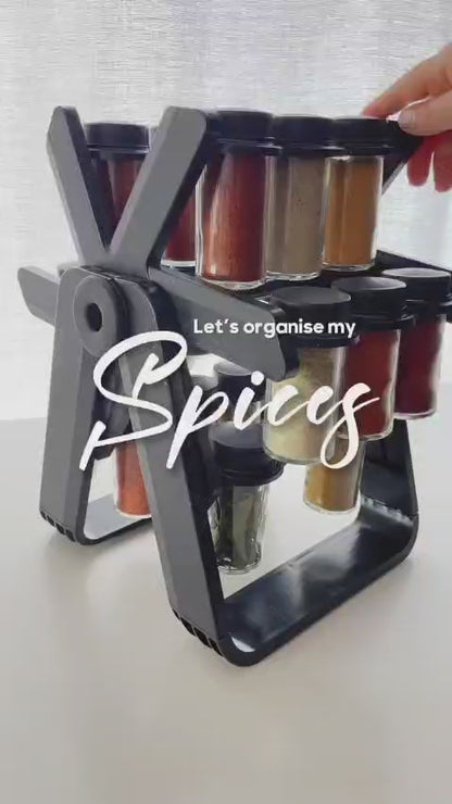 Ferris 18 Jar Rotating Spice Rack  Premium Quality